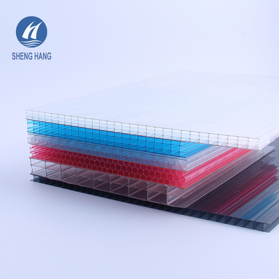 Polypropylene Hollow Honeycomb Polycarbonate Sheet Kekuatan Tinggi 2.2kg/ M2 3m