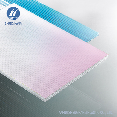 Seluler Berongga Honeycomb Polycarbonate Sheet OEM 2.1 * 3m Isolasi Termal
