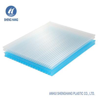 Anti UV Seluler Honeycomb Polycarbonate Sheet 6mm Sampai 12mm Untuk Rumah Kaca