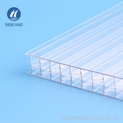 Hollow X Structure Multiwall Polycarbonate Roofing Sheet 25mm 5 Dinding PC