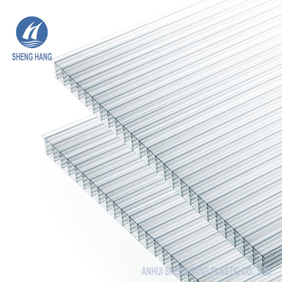 Hollow X Structure Multiwall Polycarbonate Roofing Sheet 25mm 5 Dinding PC