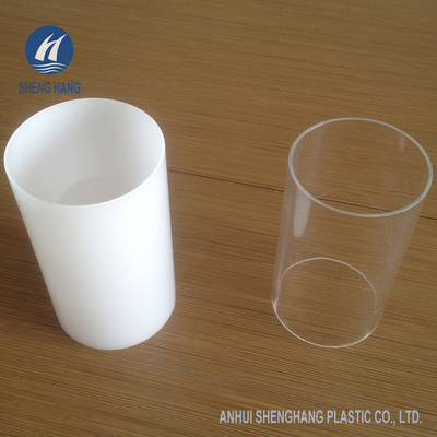 Plastik Akrilik Tidak Berbau Tabung Pipa Plexiglass Bening 100mm Anti UV