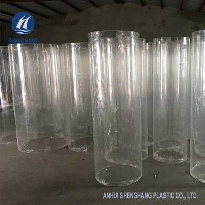 10cm Sampai 180cm Pipa Akrilik Cast White Perspex Tubing Kepadatan Tinggi